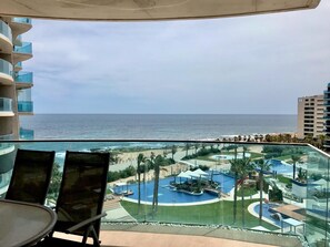 Apartamento, 2 habitaciones, terraza, vistas al mar | Terraza o patio
