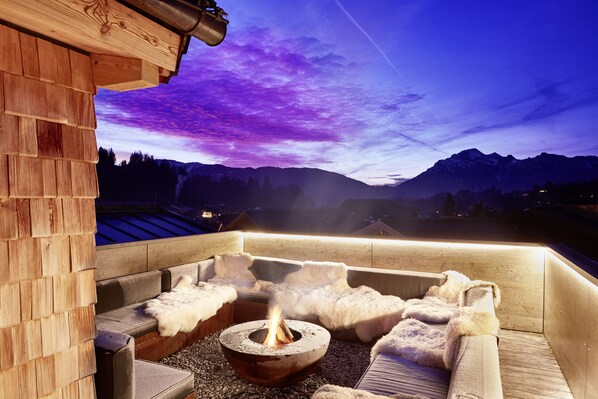 Blick von der Unterkunft