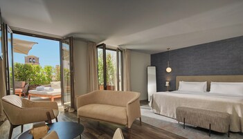 Suíte superluxo, 1 cama King, terraço | Vista do quarto