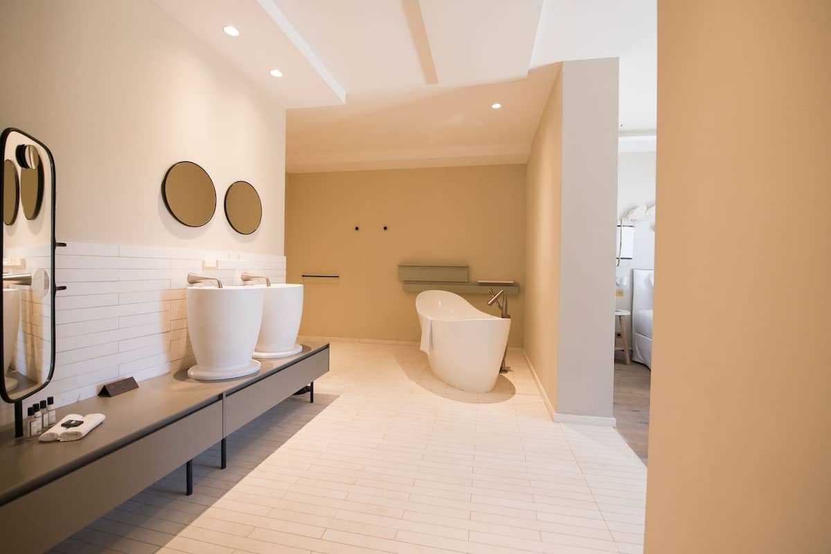 suite | bathroom | free toiletries, hair dryer, bathrobes, slippers