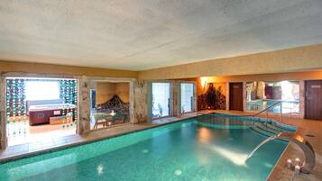 Indoor pool, seasonal outdoor pool