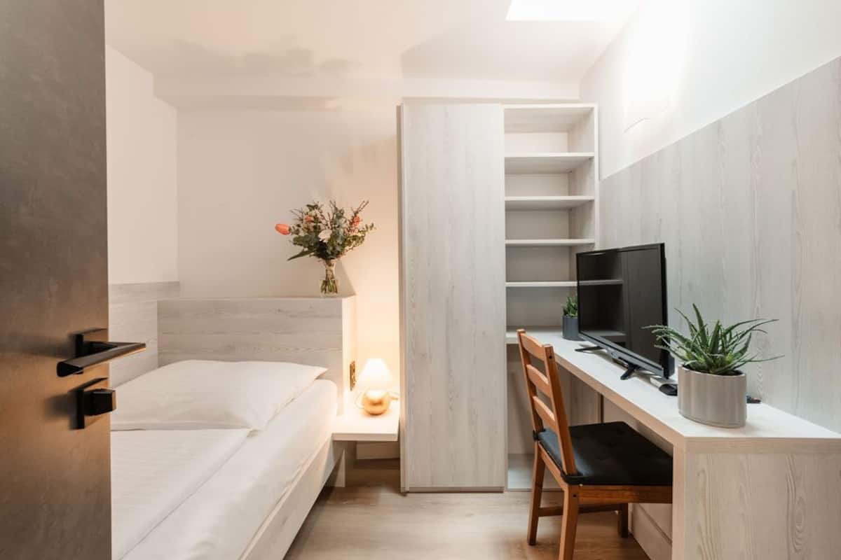 Single Room (Small) | Desk, free wired Internet, bed sheets