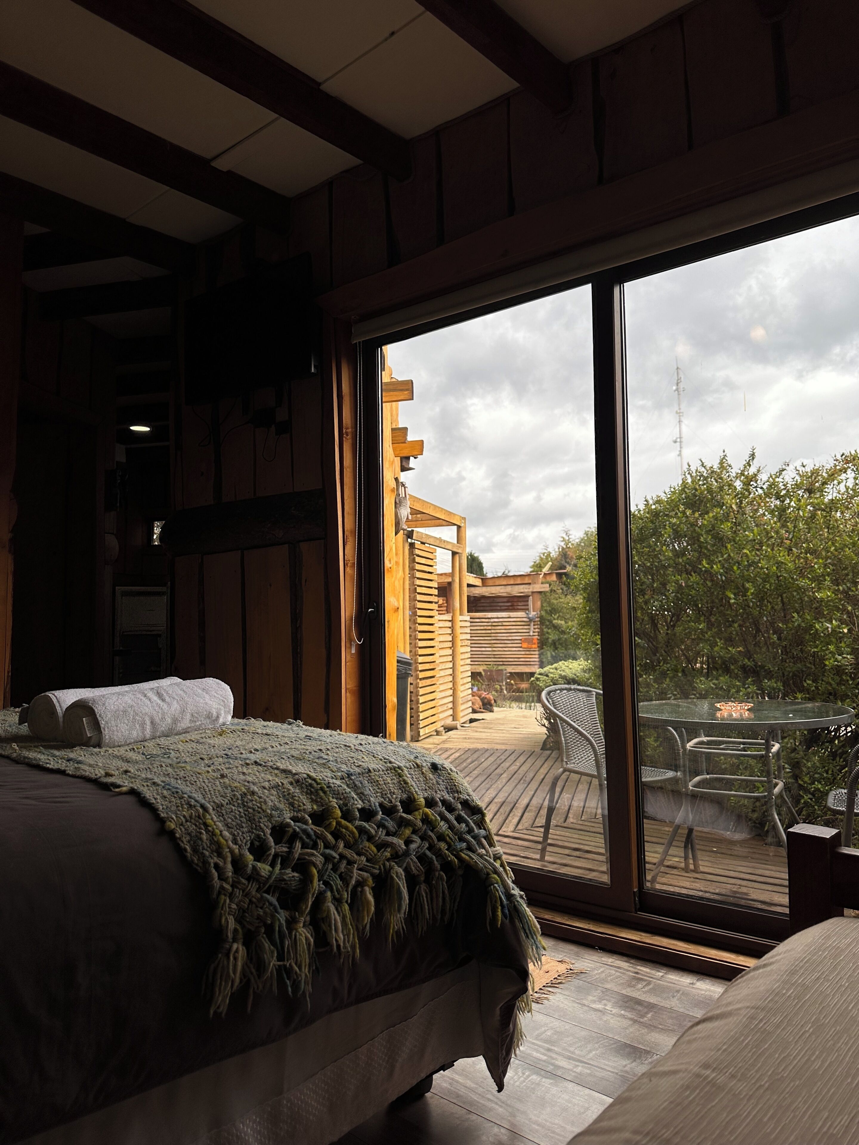 Cabaña Matrimonial Buho | Iron/ironing board, free WiFi, bed sheets