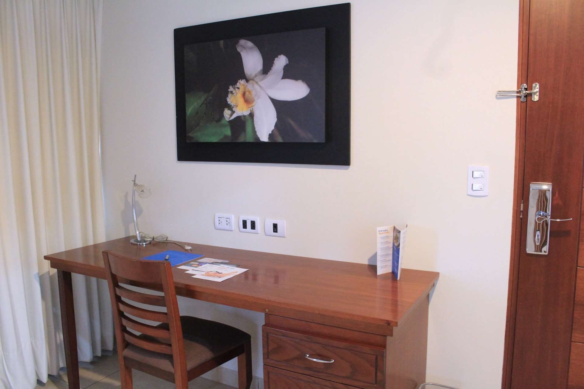 hypo-allergenic bedding, in-room safe, desk, laptop workspace