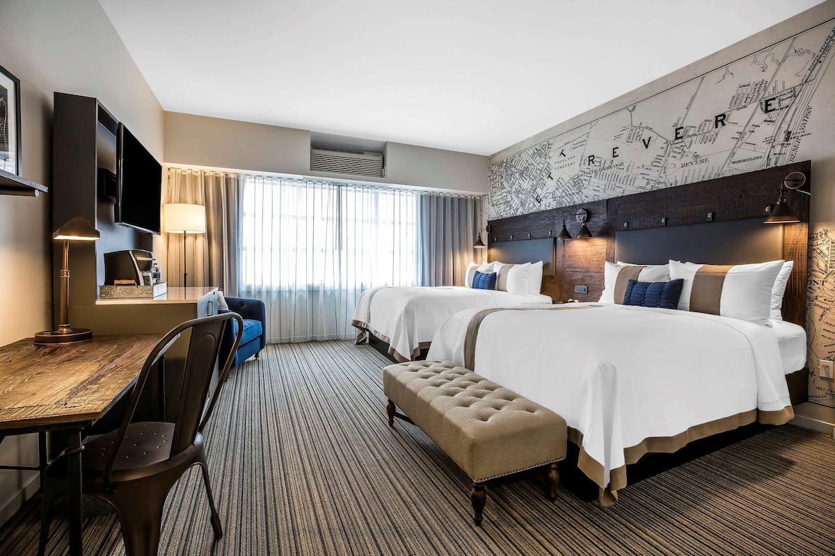 premium bedding, pillow-top beds, desk, iron/ironing board