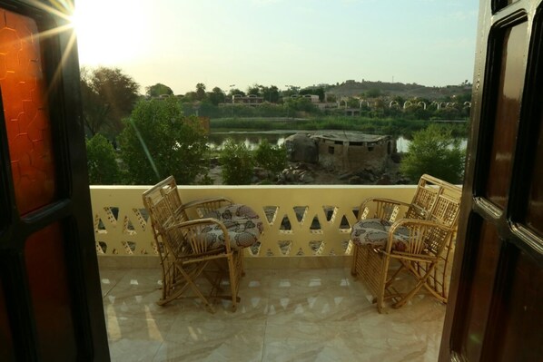 Blick von der Unterkunft