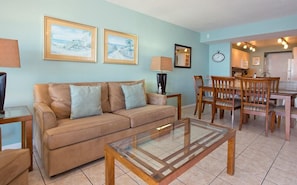 Condo, 2 Bedrooms, Balcony, Sea View (Curacao) | Living area