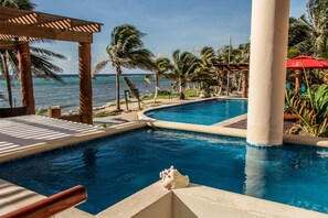 Exclusive Room, Private Pool, Ocean View | View from room - Aquastar Hotel & Apartments (Mahahual)
