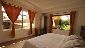 Family Suite, 2 Bedrooms, Garden View | Down duvets, laptop workspace, soundproofing, iron/ironing board