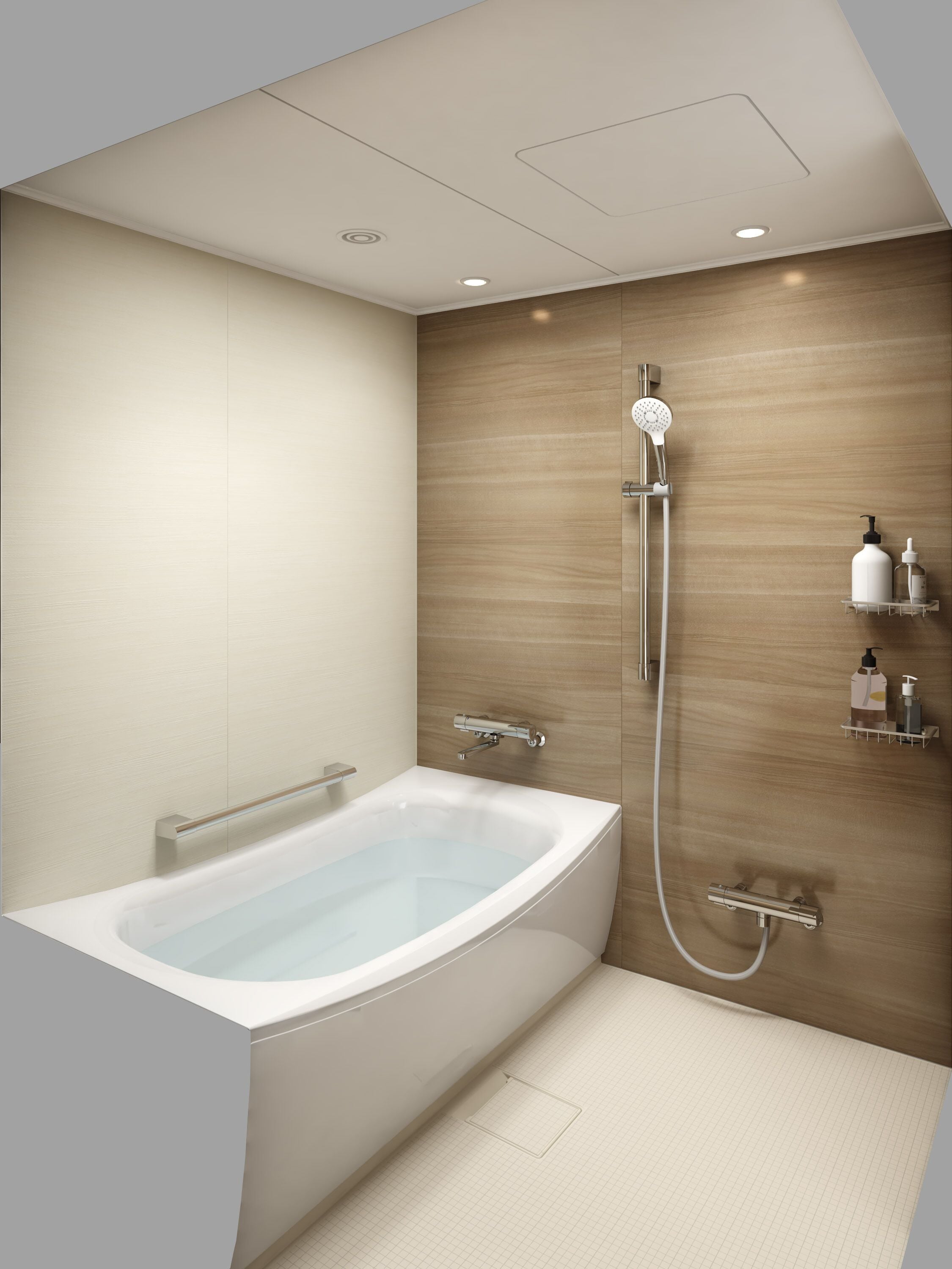 combined shower/bathtub, deep-soaking bathtub, free toiletries