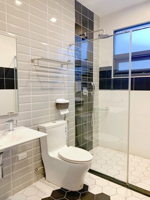 Free toiletries, hair dryer, slippers, towels