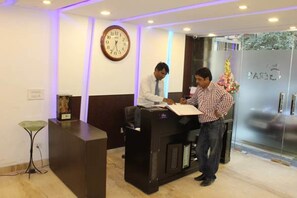 Check-in/check-out kiosk - The Gera's (New Delhi)