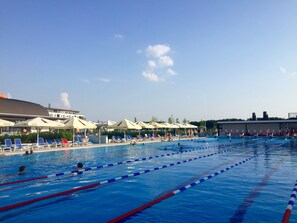 Indoor pool, outdoor pool