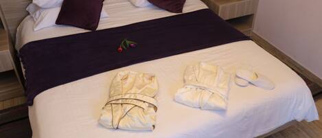 1 chambre, draps en coton égyptien, literie de qualité, couette en duvet