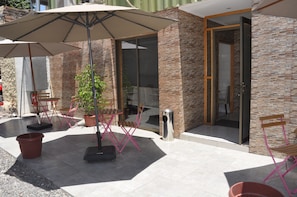 Terrace/patio - Cosmopolita Hostel (Santiago)