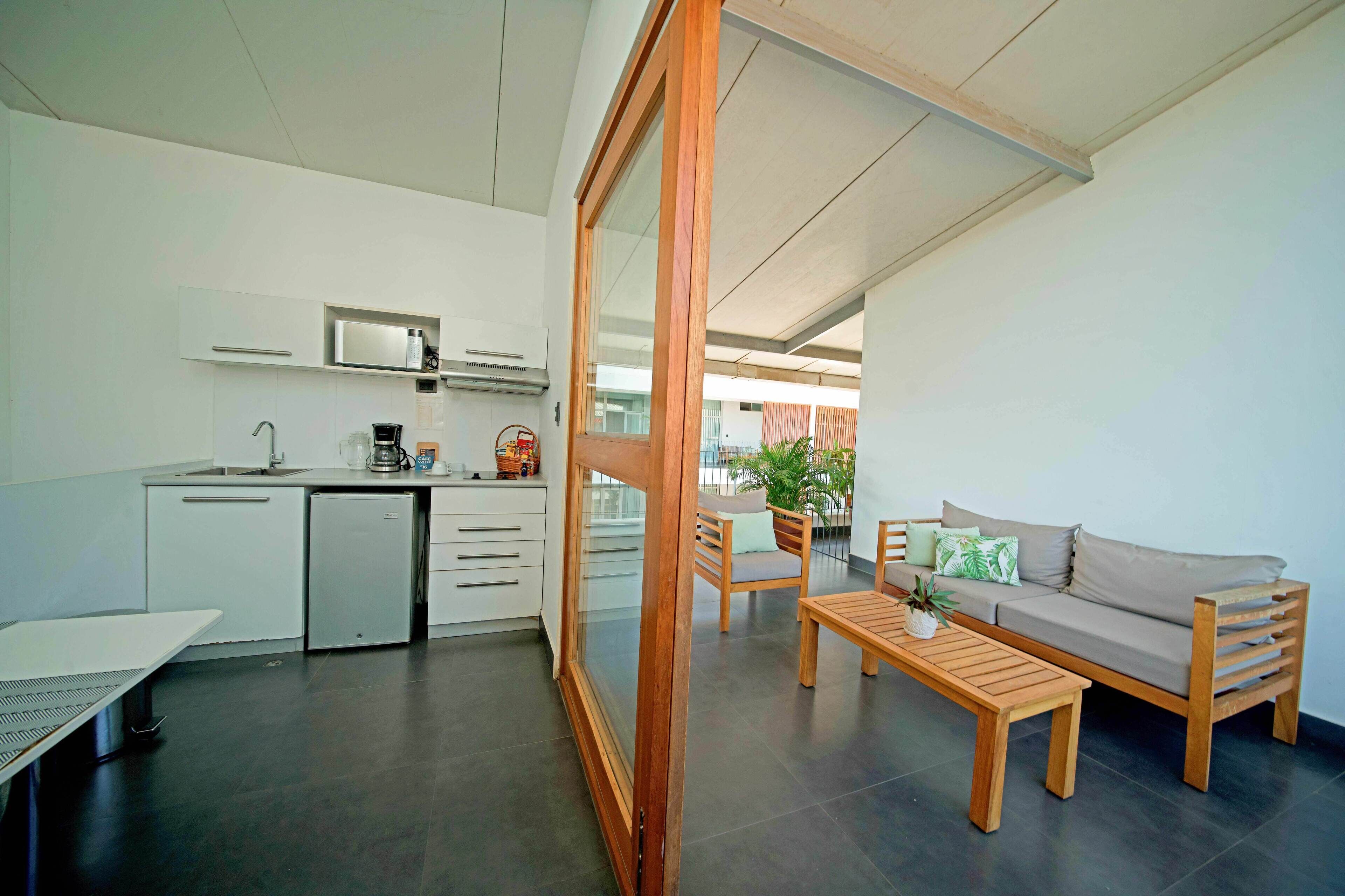 複式房屋, 1 張加大雙人床和 1 張沙發床, 陽台 | 露台/ 庭院