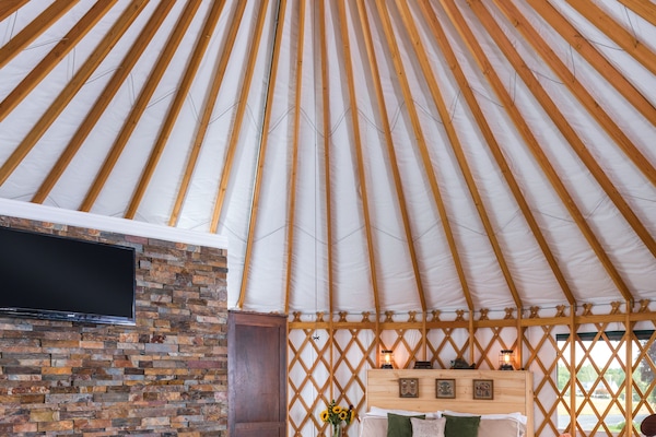 Keuka Yurt with Kitchenette and Full Bathroom (Breakfast Items Provided) | View from room
