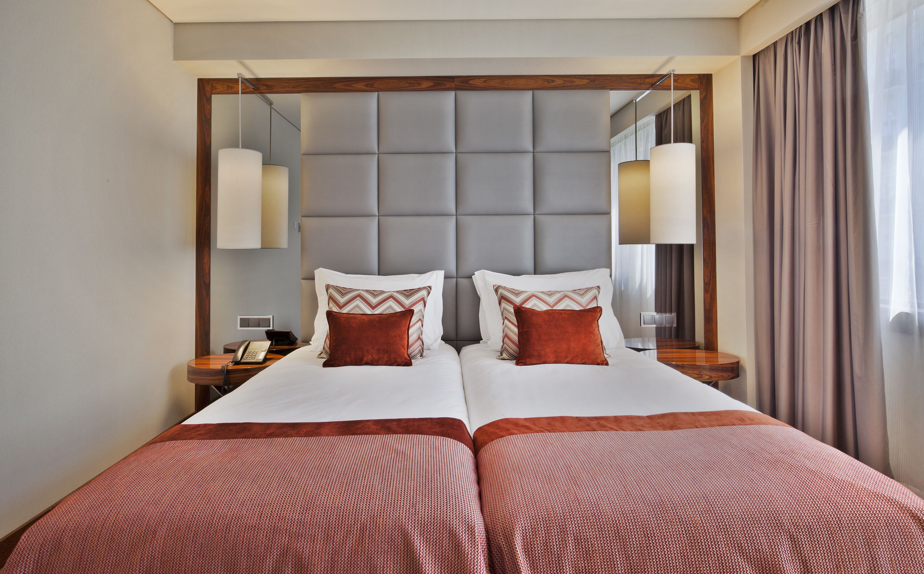 superior twin room | minibar, in-room safe, desk, blackout curtains