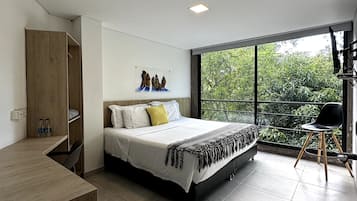 Blackout curtains, free WiFi, bed sheets
