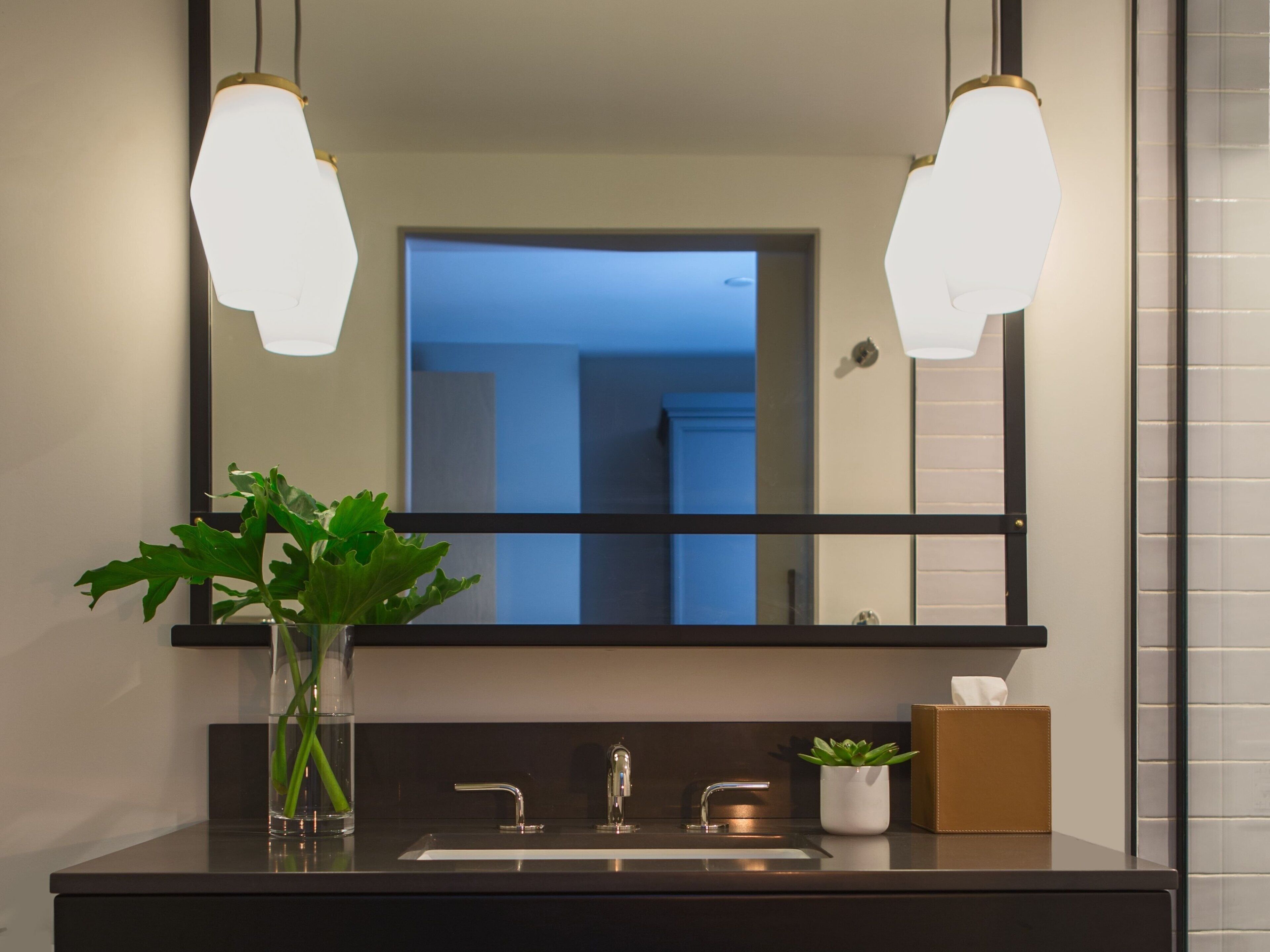 room, 2 queen beds, roll-in shower (roll-in shower) | bathroom | designer toiletries, hair dryer, bathrobes, slippers