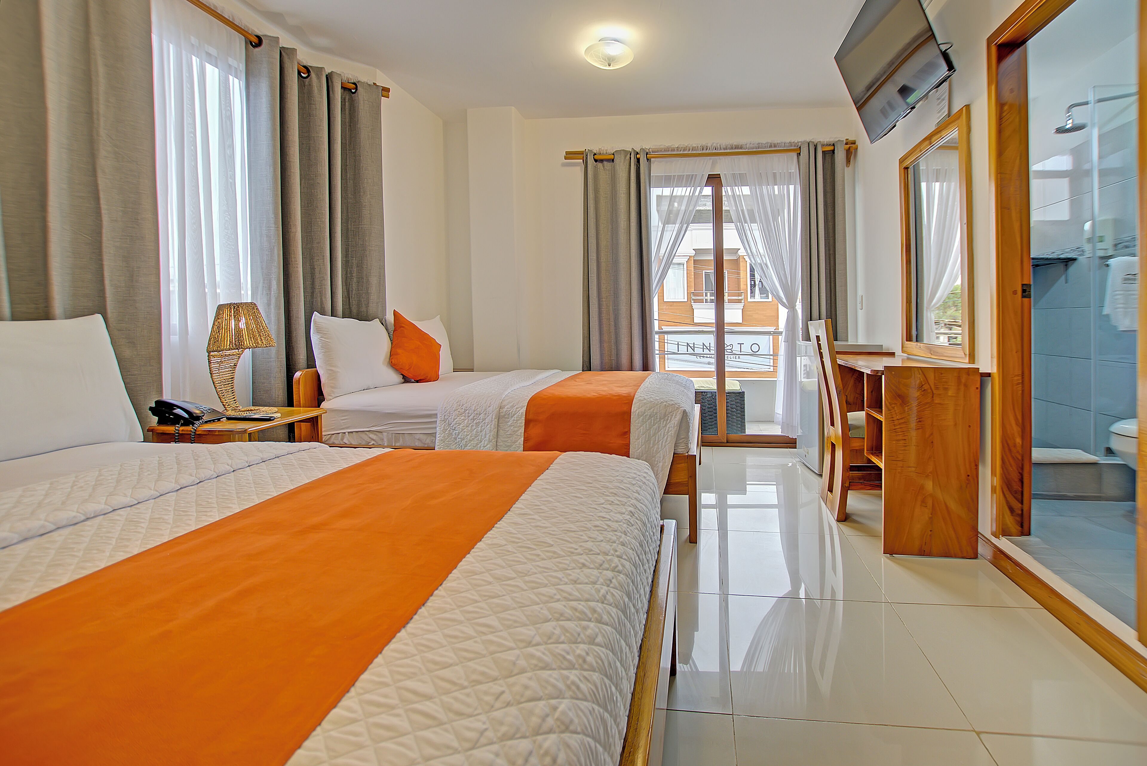 family room, 2 double beds | 1 bedroom, egyptian cotton sheets, premium bedding, minibar