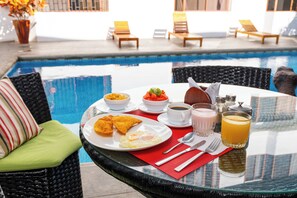Petit déjeuner continental compris tous les jours