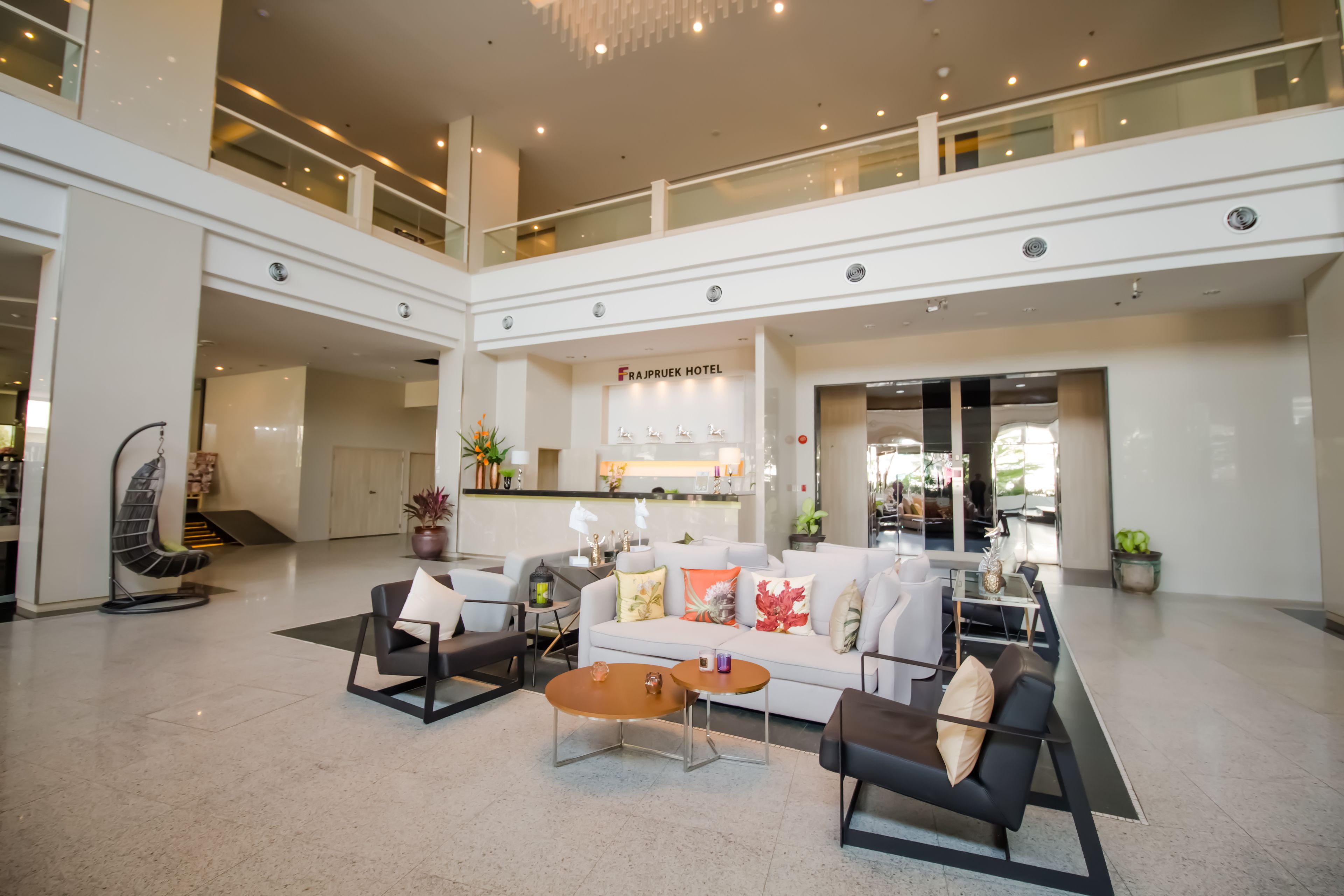 Sitteområde i lobbyen