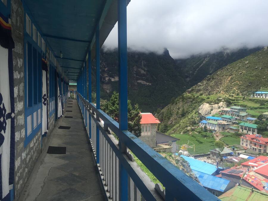 Blick von der Unterkunft