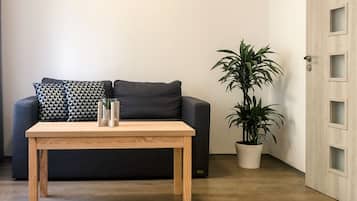 Deluxe Double Room | Living area | Flat-screen TV