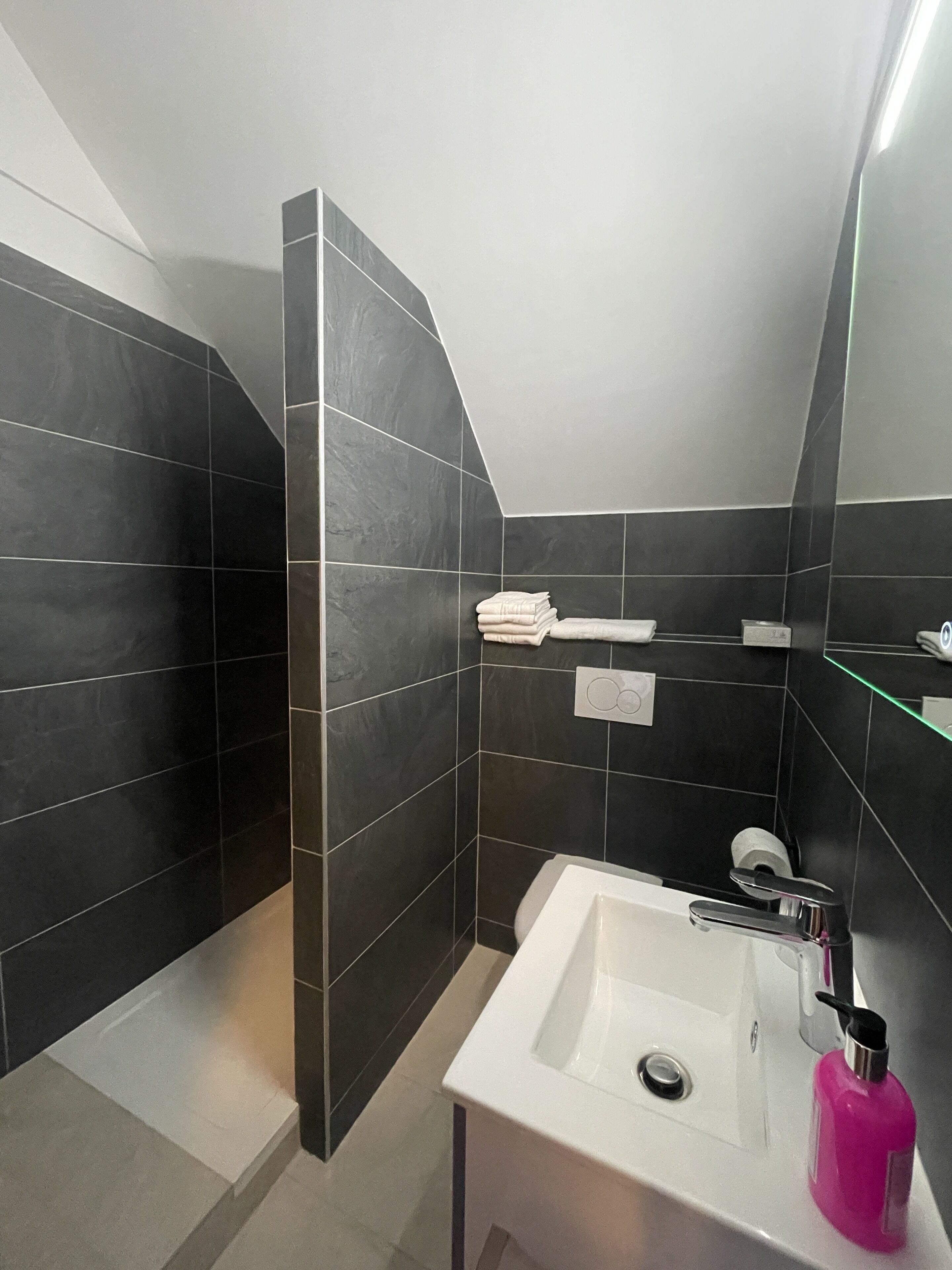family suite | bathroom | free toiletries, hair dryer, bidet, towels