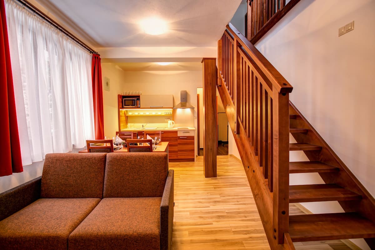 Familien-Maisonette, 2 Schlafzimmer, Küche, Bergblick