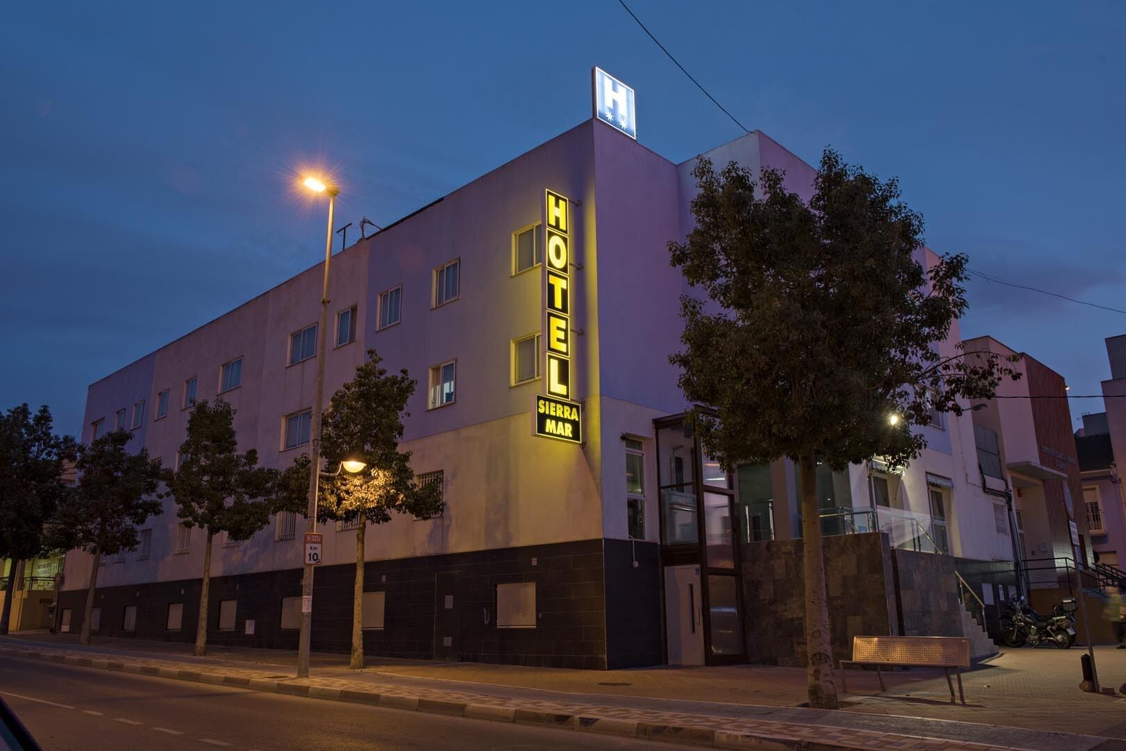 front of property – evening/night