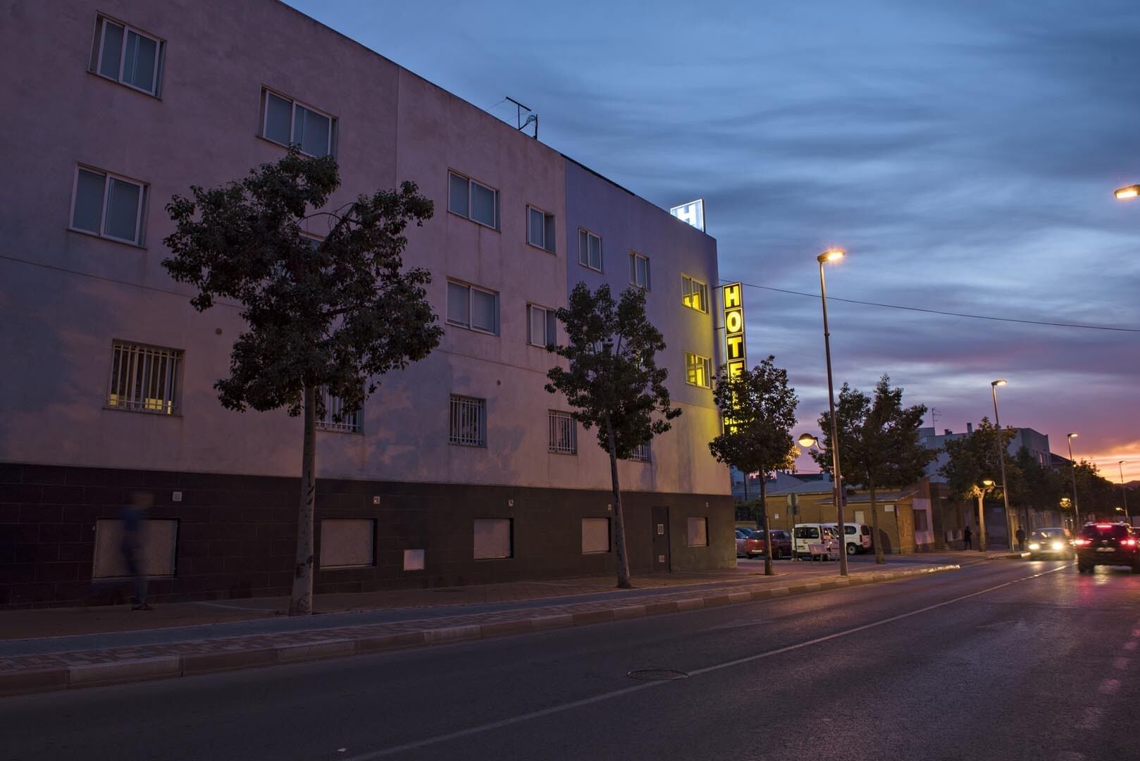 front of property – evening/night