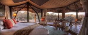Standard Tent | Free cribs/infant beds, rollaway beds, bed sheets - Elewana Lewa Safari Camp (Meru)