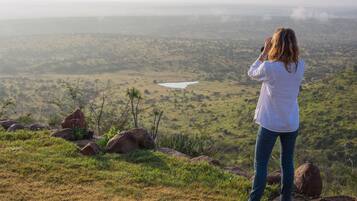 Vue depuis lâhĂ©bergement