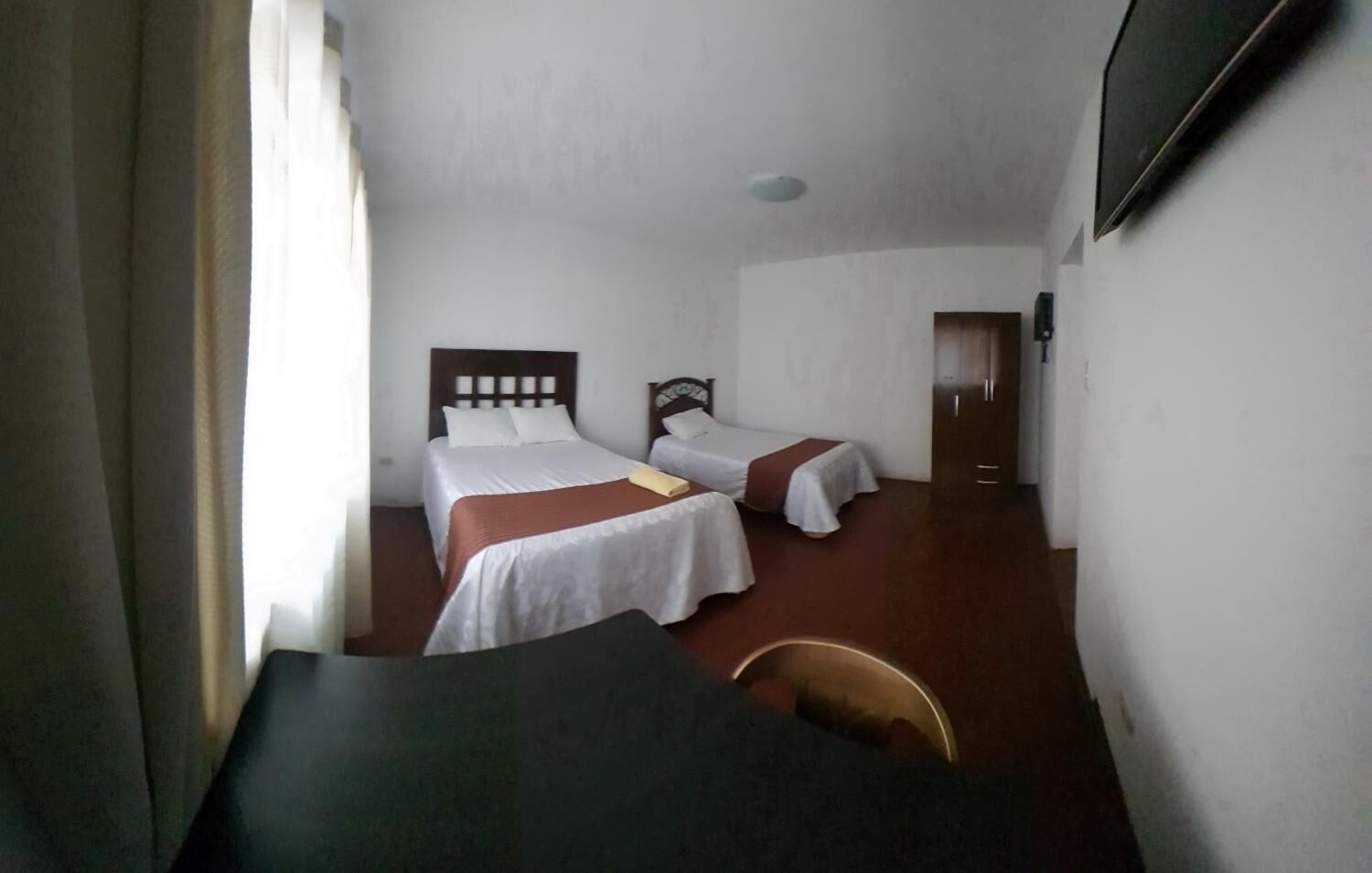 1 bedroom, desk, laptop workspace, iron/ironing board