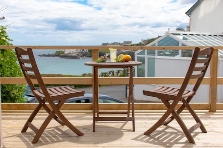 Superior Mobile Home, Ensuite, Sea View | Balcony view. The Bay Hotel