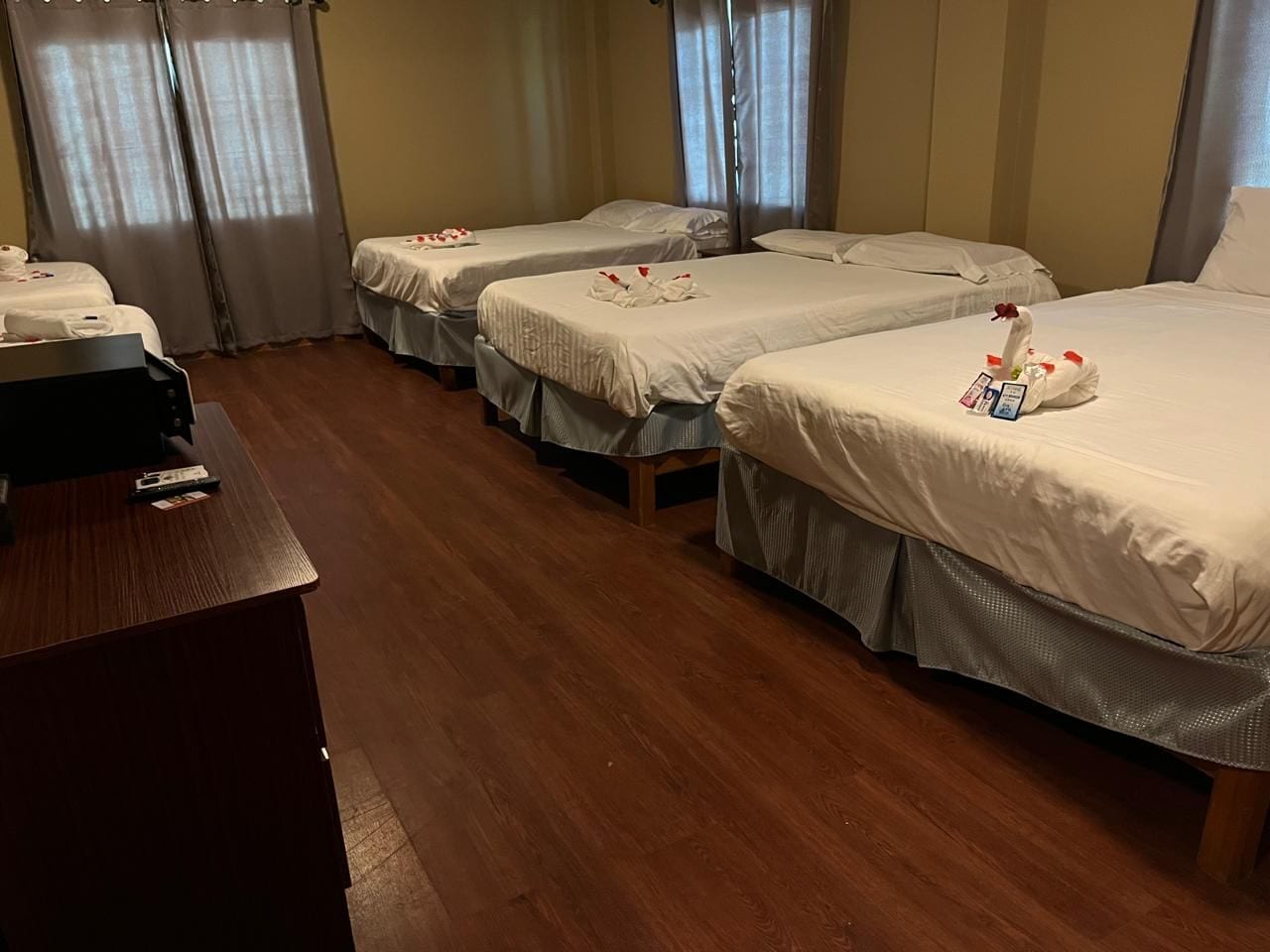 Family Double Room, 1 Bedroom, City View | Pillowtop beds, in-room safe, blackout drapes, iron/ironing board