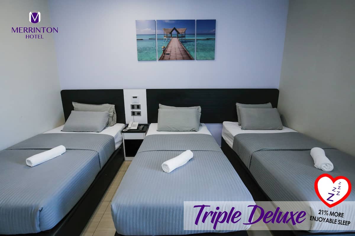 triple deluxe | desk, iron/ironing board, free wifi, bed sheets