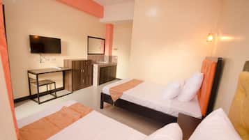 In-room safe, desk, soundproofing, rollaway beds