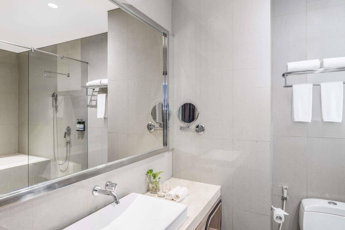 In-room safe, desk, iron/ironing board (on request), free WiFi