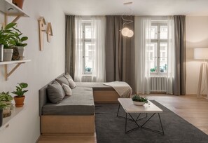 One Bedroom Apartment Owl  | 客厅 | 40-英寸纯平电视 （配备卫星频道）、电视