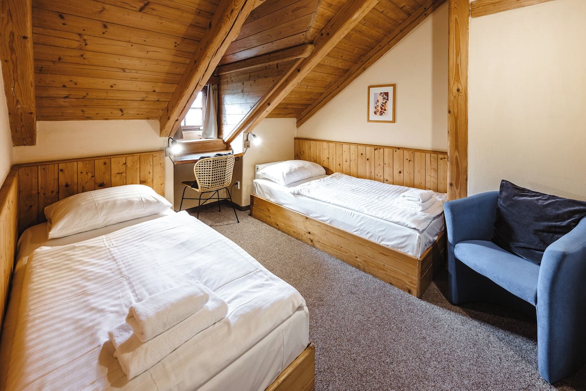 Economy-Zweibettzimmer | Zimmersafe, Schreibtisch, kostenloses WLAN, Bettwäsche