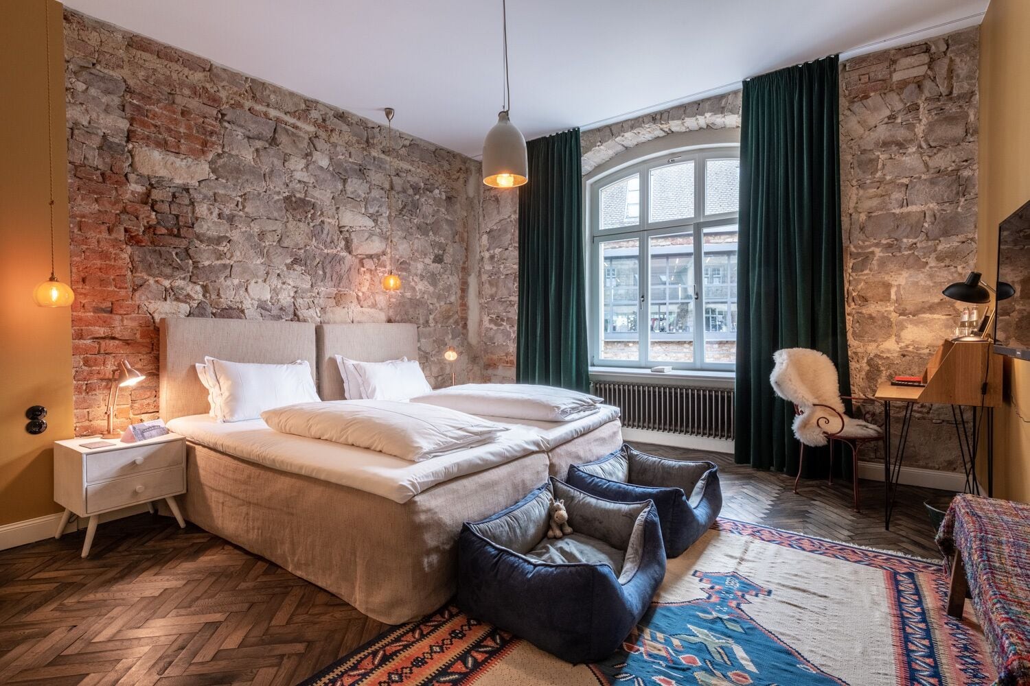 Superior-Doppelzimmer | Allergikerbettwaren, Schreibtisch, Verdunkelungsvorhänge
