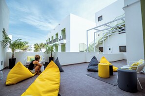 Blick von der Unterkunft