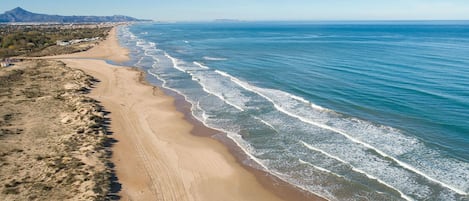 Accommodatie ligt op het strand