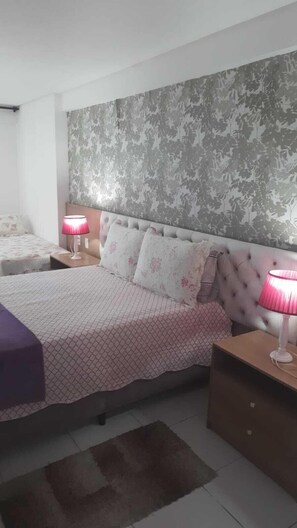 1 bedroom, blackout curtains, iron/ironing board, cots/infant beds
