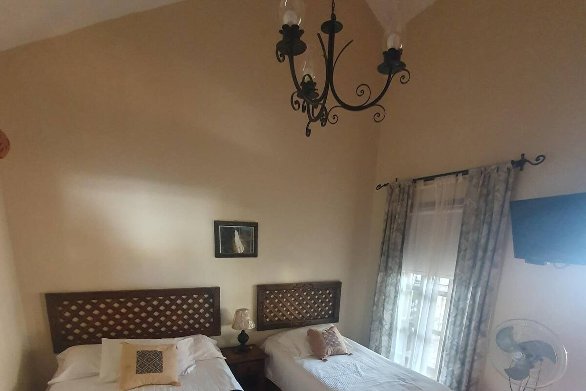 Triple Room | Hypo-allergenic bedding, down comforters, desk, iron/ironing board