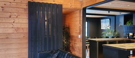 Deluxe Chalet | Living area | Flat-screen TV