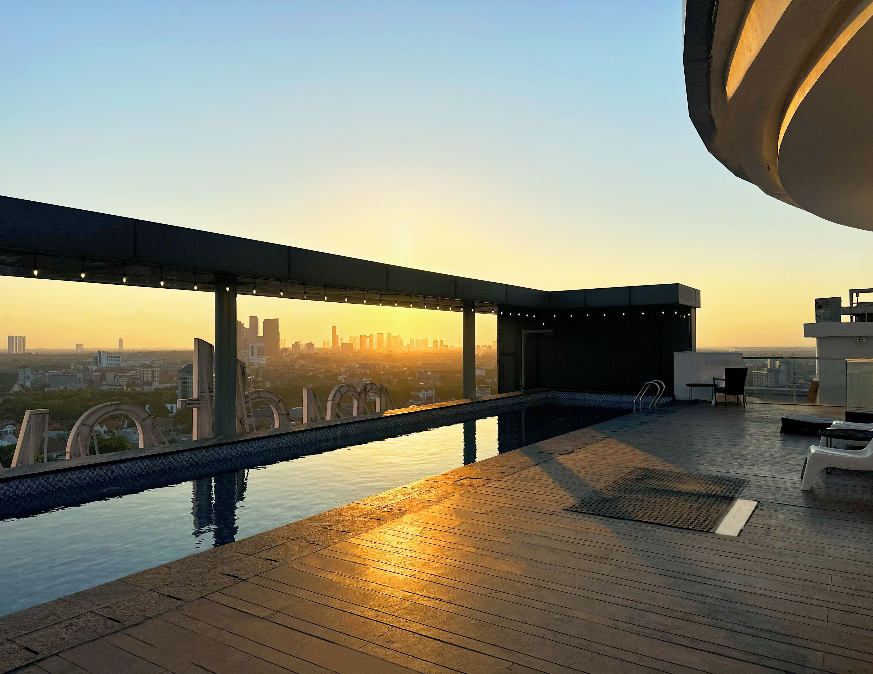 Rooftop pool